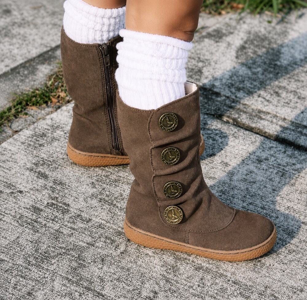 Livie & Luca Tiempo Suede Leather Boots Brown Size 6 toddler